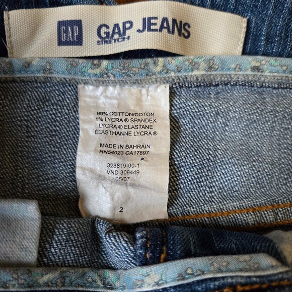 GAP Performance Stretch Skirt Women’s Size 2 Blue Jean Denim - Picture 2 of 4